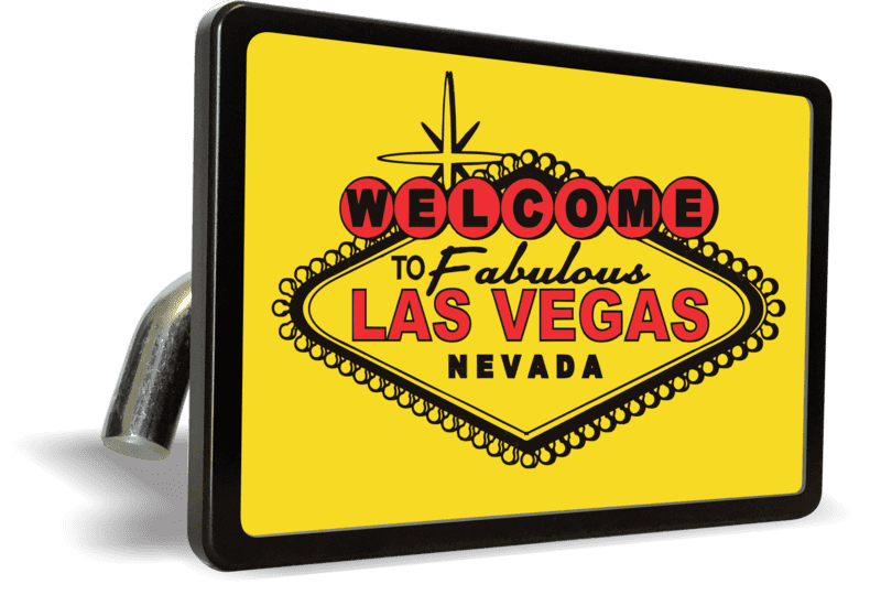 Nevada State, Las Vegas (Color) - Trailer Hitch Cover